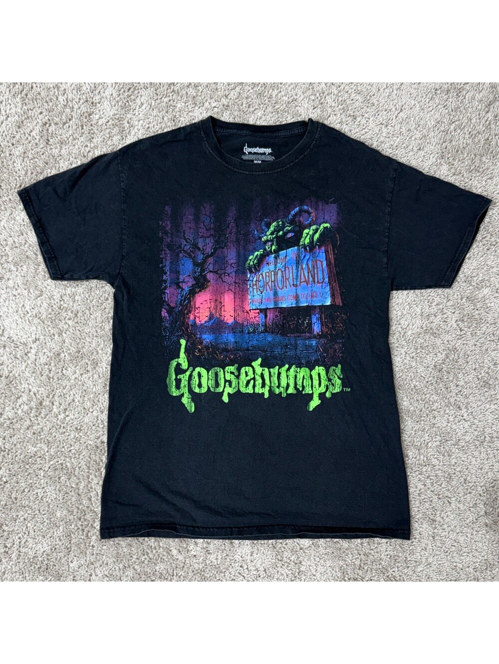 Goosebumps Horrorland Graphic T-Shirt Black Medium